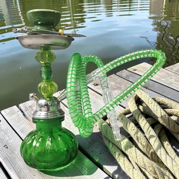 Кальян Hookah Arzu A010 Green высотой 26 см на 1 персону