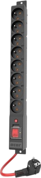Мережевий фільтр Acar R8 POWER 1.5M 8X 230V PL 16A Black (5904743592103)