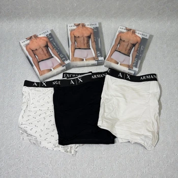 Чоловічі труси Armani Exchange XXl упаковка із трьох кольорів TR567790