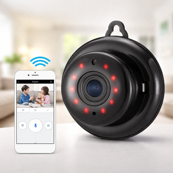 Міні-камера з нічним баченням DG-MYQ, 720P / Переносна WiFi камера з мікрофоном