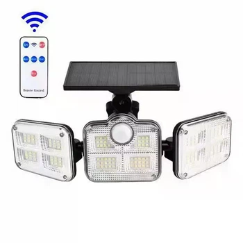 Сонячний вуличний LED світильник Solar Lights Outdoor 122–138 LED з датчиком руху та захистом IP65