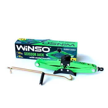 Домкрат ромб. Winso 1,2т 100-350мм гум. подушка 121200