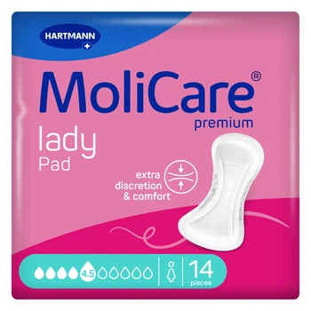 Прокладки урологічні Hartmann MoliCare Premium lady pad при нетриманні сечі 4.5 краплі 14 шт (168049)