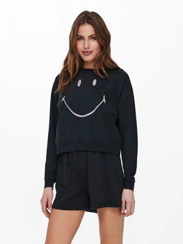 Толстовка ONLSMILEY LIFE L/S SWT 15232823 Black-SMILEY ONLY M Чорний 15232823BLACK-SMILEY M
