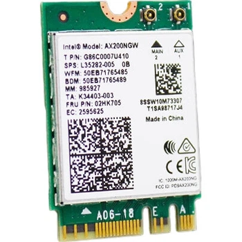 Сетевая карта EDUP AX200 WIFI6, двухдиапазонный внутренний модуль M2 для ноутбука, обеспечивающий передачу сигнала Wi-Fi с поддержкой Bluetooth 5.2 (3000 Мбит/с).