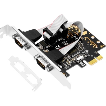 Плата последовательного порта MOGE MC2332 (Moschip), PCI-E x1, 2 COM-порта