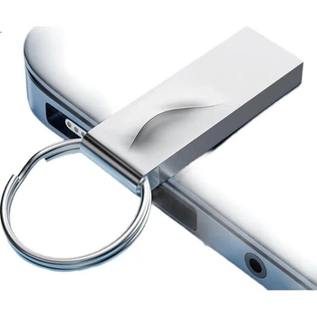 Флеш-накопитель HIKVISION 16 ГБ USB 2.0, металлический, серебристый, пыле- и водонепроницаемый, портативный, в виде кольца, высокоскоростной USB-накопитель для компьютера и автомобиля.