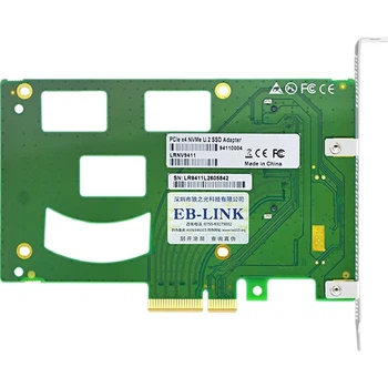 Плата розширення EB-LINK PCIe 4.0 X4 на U.2, однопортовий адаптер SSD NVMe U.2, інтерфейс SFF-8639, без драйверів, автономне живлення