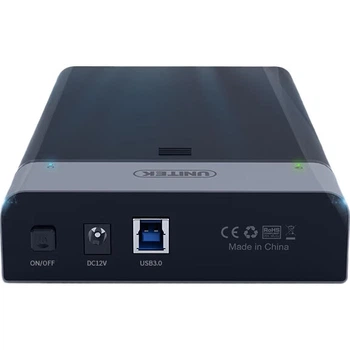 Внешний корпус для жесткого диска UNITEK, 3,5-дюймовый адаптер SATA на USB 3.0 High-Speed для ноутбуков и настольных компьютеров, совместимый с механическими/HDD SSD-накопителями, Y-1094