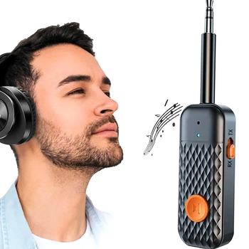 Bluetooth адаптер AUX до 10м совместимость с беспроводными устройствами BT970 черный