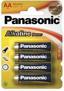 Батарейки Panasonic LR6 AA Alkaline 1.5V Пальчикові 4шт/уп