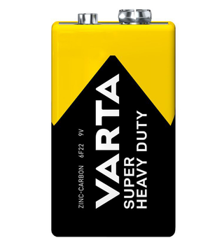 Батарейка Крона Varta Super Heavy Duty 6F22 9V солевая 10шт/уп