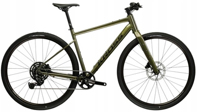 Велосипед Gravel Kross Esker 1.0 FL Green/Graphite Glossy - XS 17