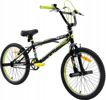 Молодіжний велосипед для хлопчика Karbon Stickerbomb BMX 20 дюймів ROTOR PEGI