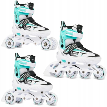 Роликові ковзани 3 в 1 з регулюванням RAVEN Profession White/Mint 38-42