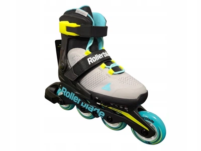 Дитячі роликові ковзани Rollerblade Microblade Grey Aqua 33-36.5