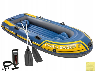 Туристичний понтон Intex Challenger на 3 місця. Насос + весла 68370 МОДЕЛЬ 2025