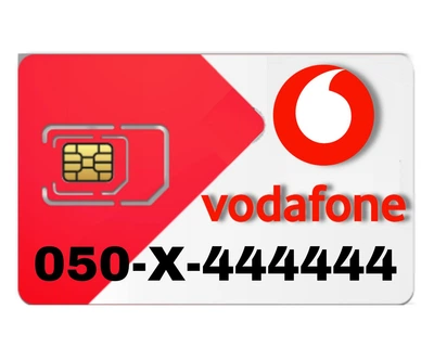 Золотой мобильный номер Vodafone 050-X-444444