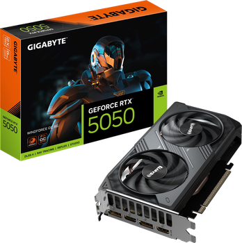 Відеокарта GeForce RTX 5050 8GB Gigabyte WindForce OC (GV-N5050WF2OC-8GD)