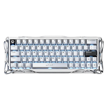 Клавиатура GravaStar Mercury V60 Pro Deluxe Edition Chrome Silver