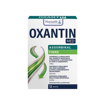 Диетическая добавка с клетчаткой для нормализации массы тела Oxantin "Абсорбция", 12 саше по 7,4