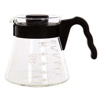 Сервер Ecocoffeetools S600 Black стеклянный графин 600 мл для приготовления кофе заварник для пуровера