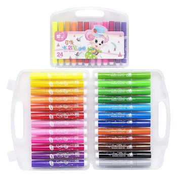 Набор Фломастеров "water Color Pen" 229-24(pink) 24 Цвета, В Пластиковом Боксе (393774)