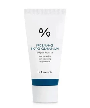 Солнцезащитный осветляющий крем с пробиотиками Dr. Ceuracle Pro Balance Biotics Clear Up Sun SPF 50+ PA++++ 50 мл