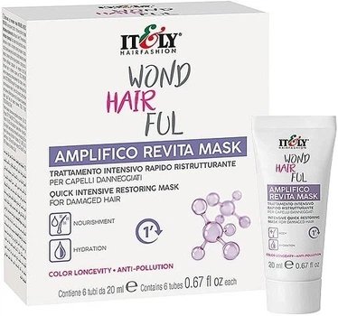 Экспресс маска для интенсивного восстановления волос Itely Hairfashion WondHairFul Amplifico Revita Mask 6 х 20 мл