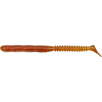 Силикон Reins Rockvibe Shad 4" 566 Motor Oil Red Flake (12шт/уп)