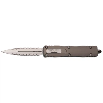 Нож Microtech Dirac Delta Stonewash Double Serrated