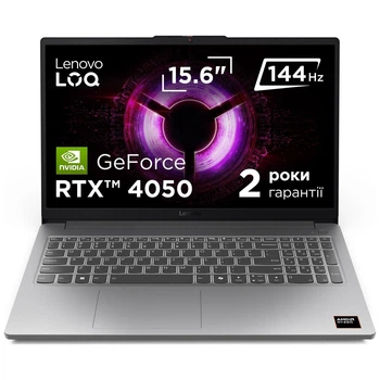 Ноутбук Lenovo LOQ 15ARP10E (83S000ETRA) Luna Grey