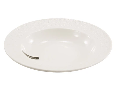 Тарелка фарфоровая круглая Interos Снежная Королева глубокая 8,5" белая (228922)