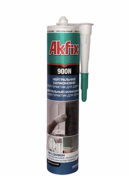 Силікон нейтральний для дзеркал Akfix 900N 280мл 340гр (Akfix Ukraine)