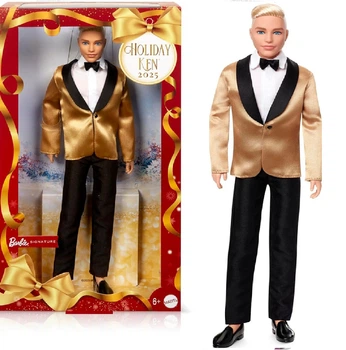 Колекційна лялька Барбі Кен Блондін Святковий Barbie The Movie Ken JGK55
