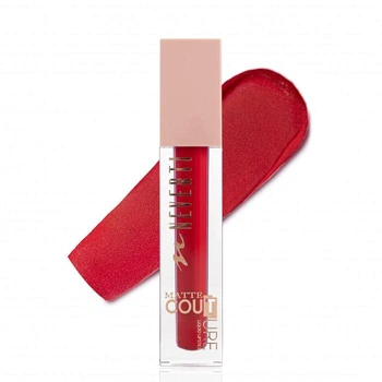 Жидкая матовая помада для губ Neverti Matte Couture Liquid 110 Tango Red для ухода и стойкого макияжа 4.5 мл