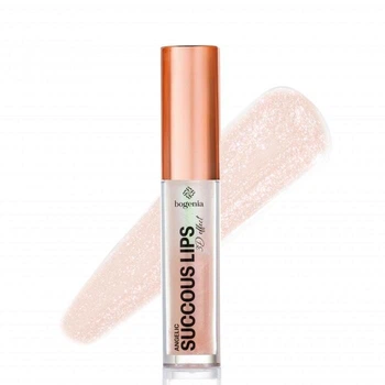 Блиск для губ Bogenia Angelic Succous Lips 3D Effect 013 Fancy 5.2 мл для об’єму та догляду за губами, ефект пухких губ і сяючий дзеркальний блиск