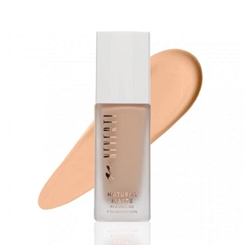 Матова тональна основа Neverti Natural Matte Flawless Foundation для догляду та рівного тону шкіри 005 Vanilla 32 мл