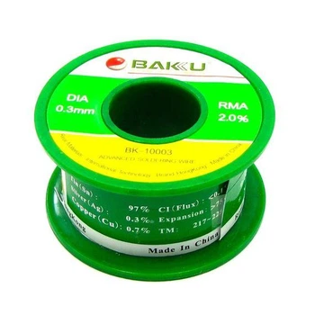 Припой Baku BK-10003 0.3 мм Sn 97% Ag 0.3% Cu 0.7% (0.3 мм)