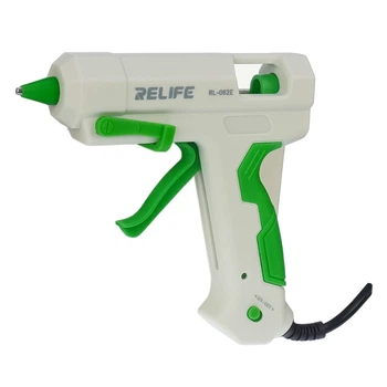 Термоклеевой пистолет Relife RL-062E черный мощность 25W напряжение 220V сопло d=2mm клей d=7mm (RL-062E)