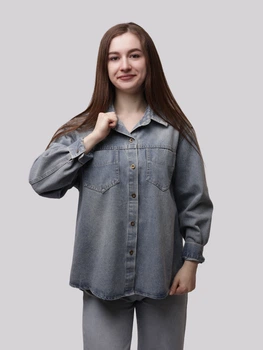 Куртка джинсовая женская L Синий (706734-L)