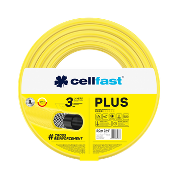 Поливальний шланг Cellfast PLUS TSV /котушка/ 1" 30 m** – міцний, зносостійкий, легкий та гнучкий для щоденного поливу