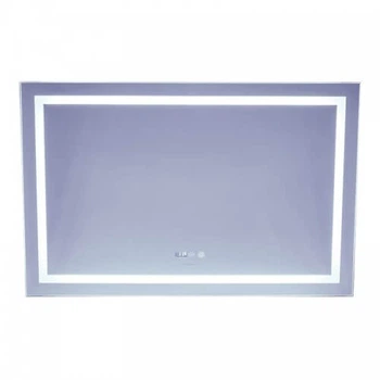 Дзеркало Mixxus Warm MR02 120x80 LED підсвічування, антизапотівання, годинник (MI6001)