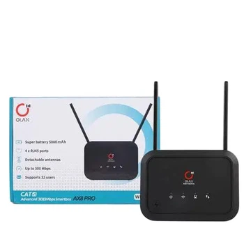 Wi-Fi роутер Olax AX8 Pro з 2 антенами, підтримкою SIM-карти та акумулятором 5000mAh
