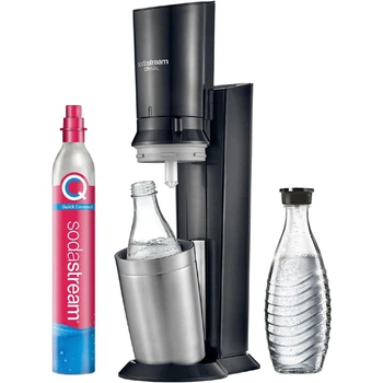 Набор для газирования воды, 4 предмета, черный Crystal 3.0 SodaStream