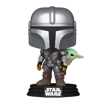 Фигурка FUNKO POP! Звездные Войны Мандалорец с Грогу Star Wars The Mandalorian with Grogu 112mm 818 90443