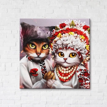 Постер Весілля котиків,котик українець ©Маріанна Пащук CN53253L