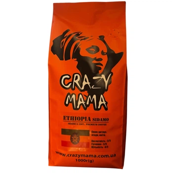 Кофе молотый Crazy Mama Ethiopia Djimmah 100% арабика 1 кг (65154808)