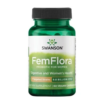 Пробиотик для женщин Femflora Probiotic for Women 9.8 Billion Swanson, 60 капсул
