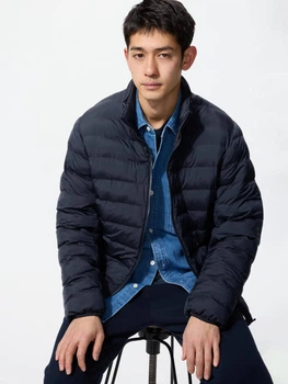 Куртка демісезонна чоловіча Uniqlo Pufftech 270396732 3XL Синя (1159861898)